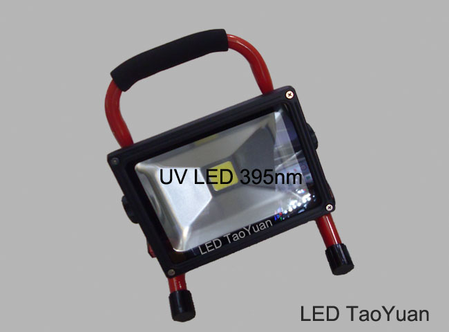 UV LED Flood Lamp Rechargeable 395nm 20W - Click Image to Close